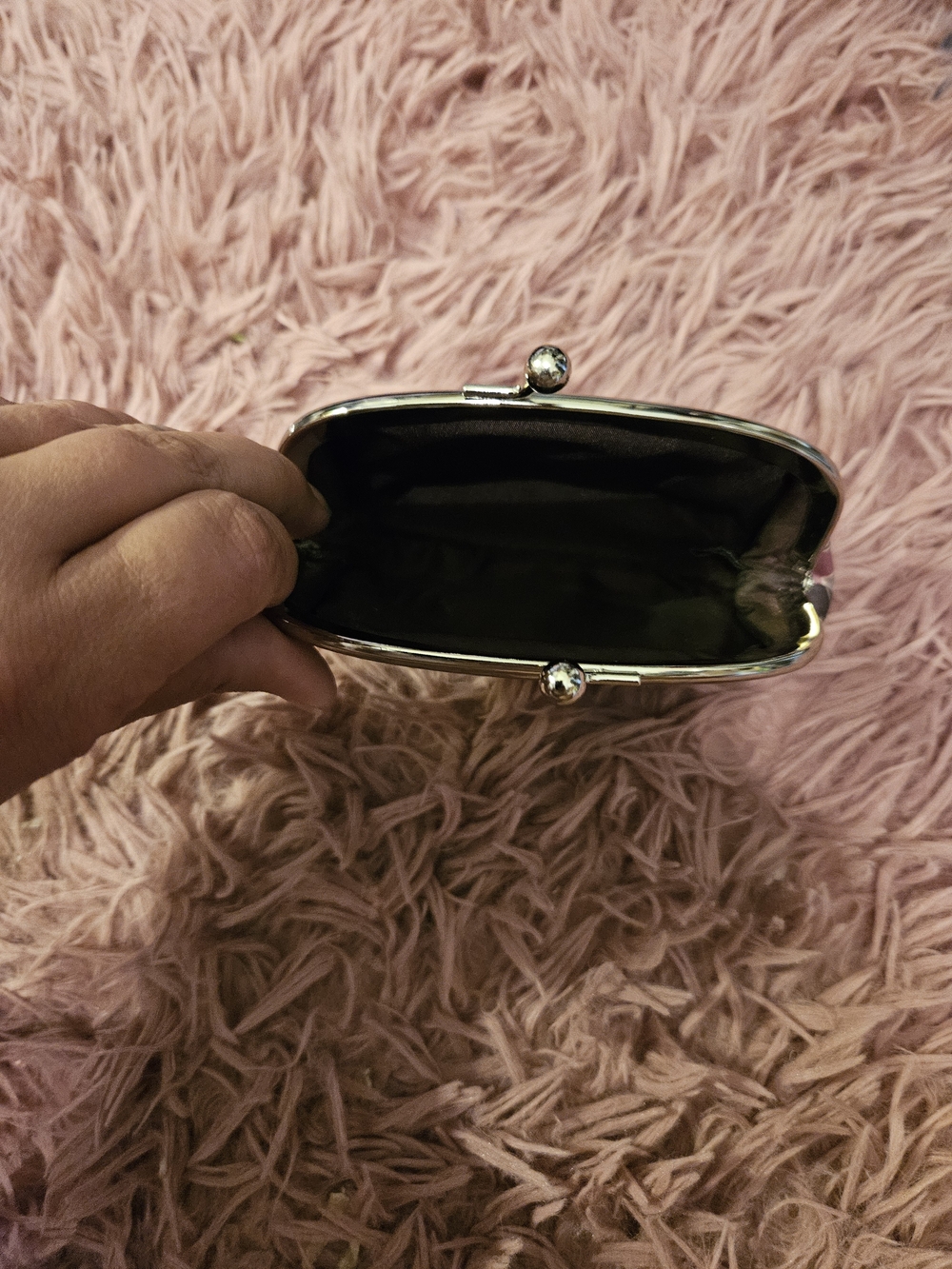 Coach☆Signature Pattern Kiss-lock Coin Purse - Picture 5 of 6